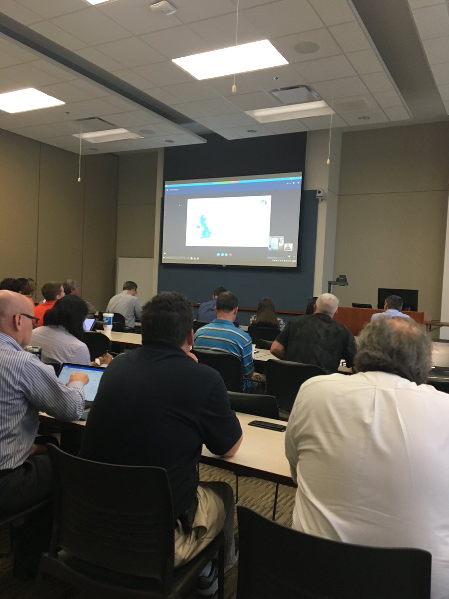 CWS_Auburn's tweet photo. @PieterVeenstra presenting a talk on Harnessing O365 Tools all the way from the UK!!  @TriadGroupPlc #office365 #MVP #AUTechTalks #skypeforbusiness https://t.co/O9WyEO3kM8