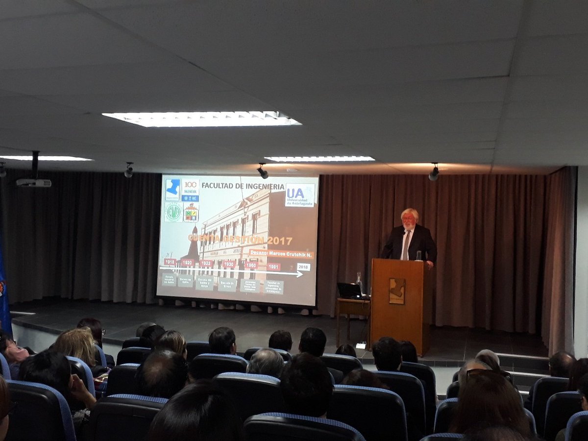 Cuenta de Gestión 2017 de la Facultad de Ingeniería de la Universidad de #Antofagasta que hoy cumple 100 años