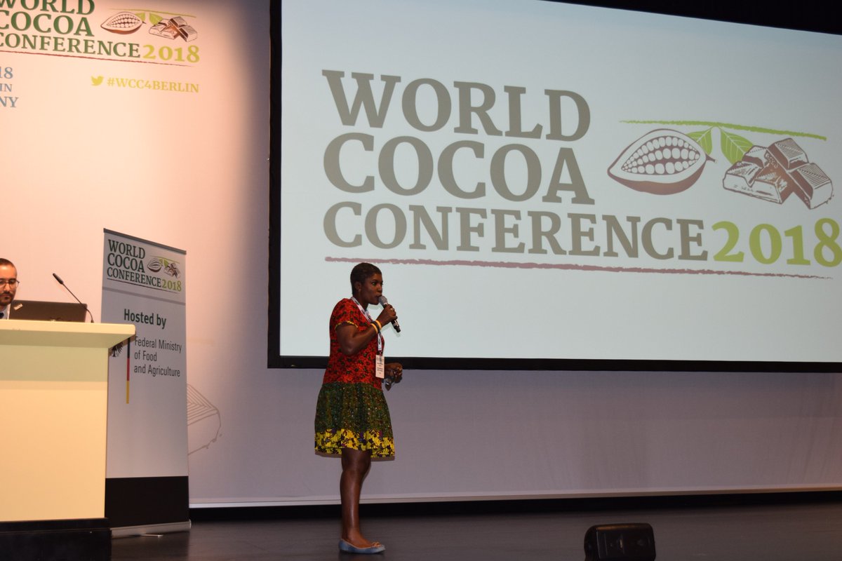 Our own,Susan Yemidi , the <a href="/Solidaridadnetw/">Solidaridad Network</a> International Programme Coordinator for Cocoa speaking  at the #wcc4berlin  on “How do we optimize farmer protection” <a href="/Lamisi_d/">AmLamisiDabire🇬🇭</a> <a href="/adjehiclaude/">adjehi claude</a> <a href="/BossOwus/">Bossman Owusu</a> <a href="/attigs/">Lion Nehemiah</a> <a href="/masoghana/">Masoghana</a>