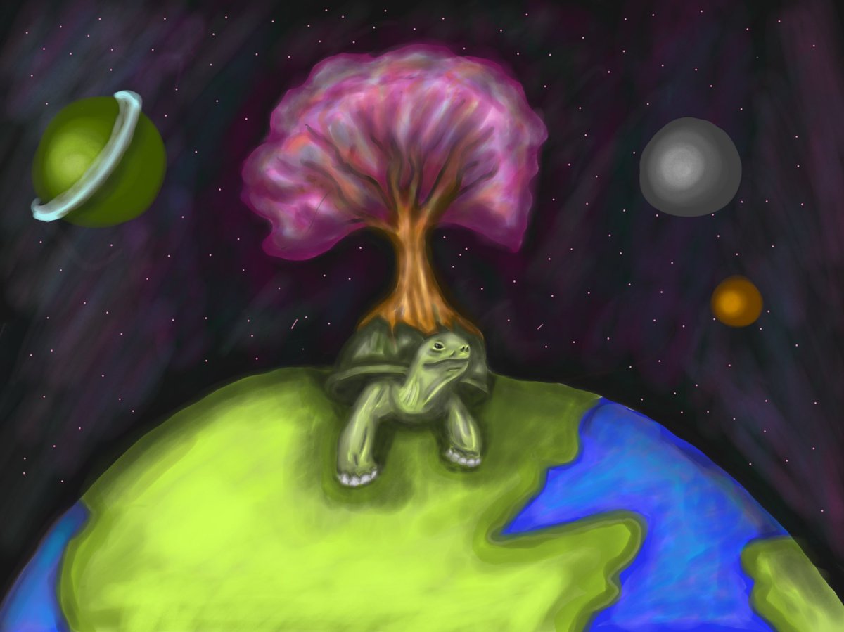 benbartels27's tweet photo. Cosmic turtle 
 #art #artists #artwork #ArtOfTheDay #CreativeEnergy #illustration #picoftheday #photooftheday #drawing #Sketching #digitalart #painting #love #beautiful #fun #turtle #space #SURREALISM https://t.co/2teYLu5Ka7