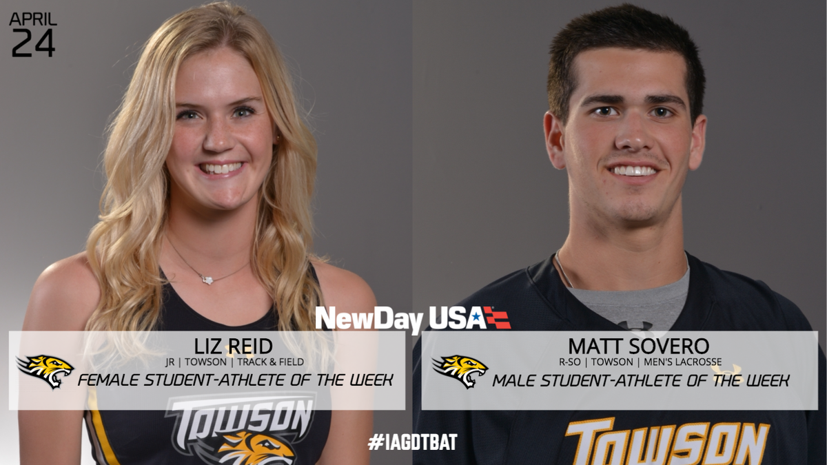 TowsonTigers's tweet photo. Would #TUTigerTuesday even be complete without the @NewDayUSA Student-Athletes of the Week?

Short Answer: No.
Long Answer: Nope.

https://t.co/RDIl4OfFGf https://t.co/WUGo9WlVp9