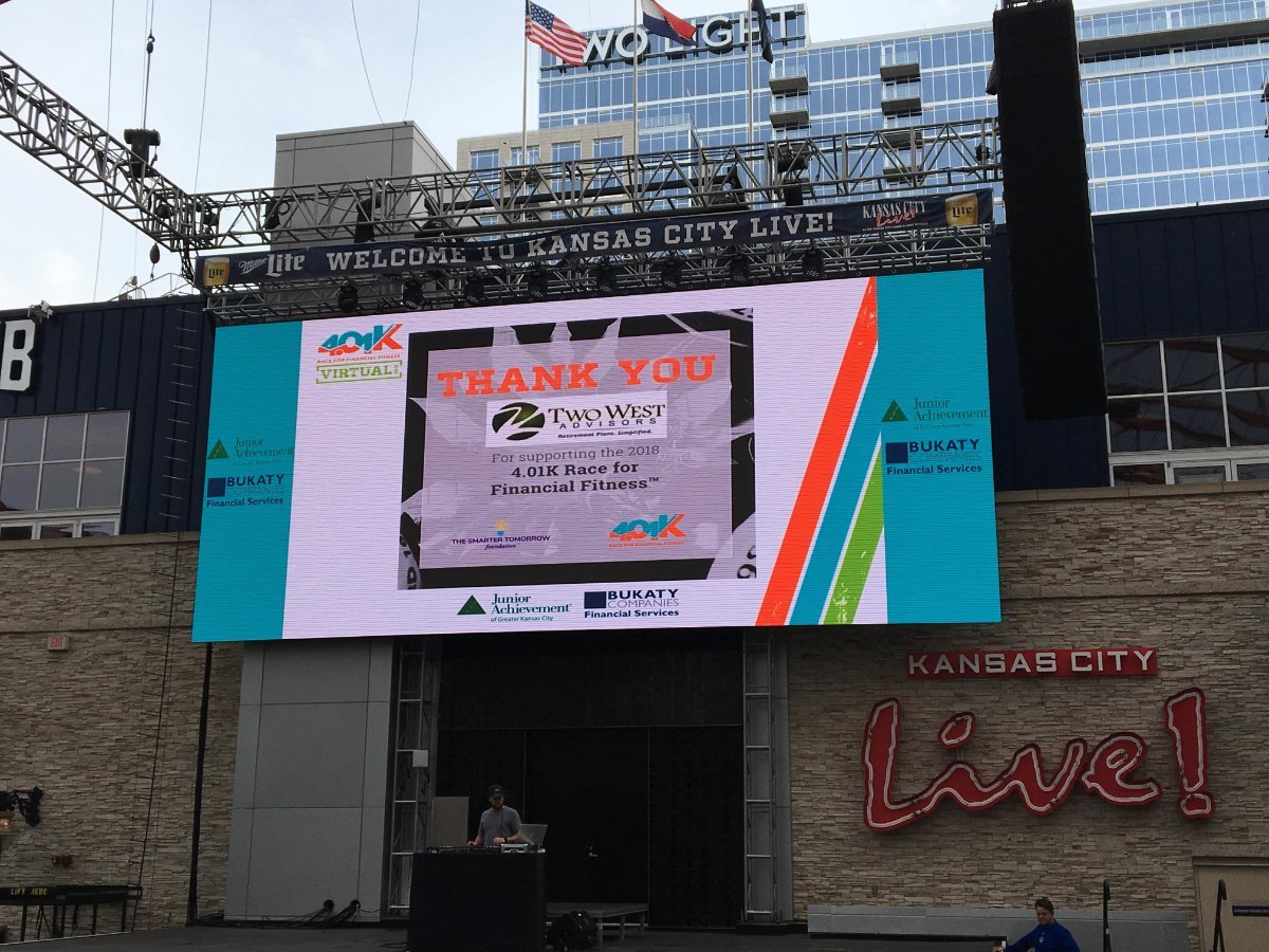 Two West Advisors (@twowestcos) on Twitter photo .<a href="/TwoWestCos/">Two West Advisors</a> is proud to be a part of the 4.01k Race for Financial Fitness benefiting Junior Achievement of Greater Kansas City. A grand total of $76k was contributed from all sponsors! .<a href="/TwoWestCos/">Two West Advisors</a> is proud to be a part of the 4.01k Race for Financial Fitness benefiting Junior Achievement of Greater Kansas City. A grand total of $76k was contributed from all sponsors!