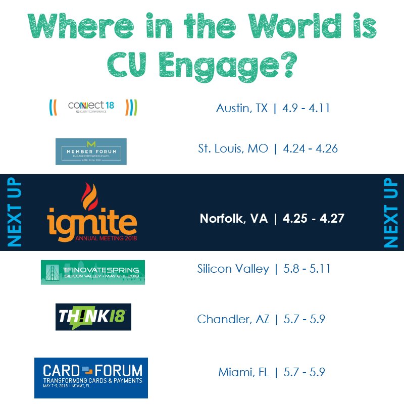 Heading to VACUL's Ignite conference? We'd love to see you! Ana from our team will be there, give her a call! 727-698-9973
#vacul #cuengage buff.ly/2q31eyy