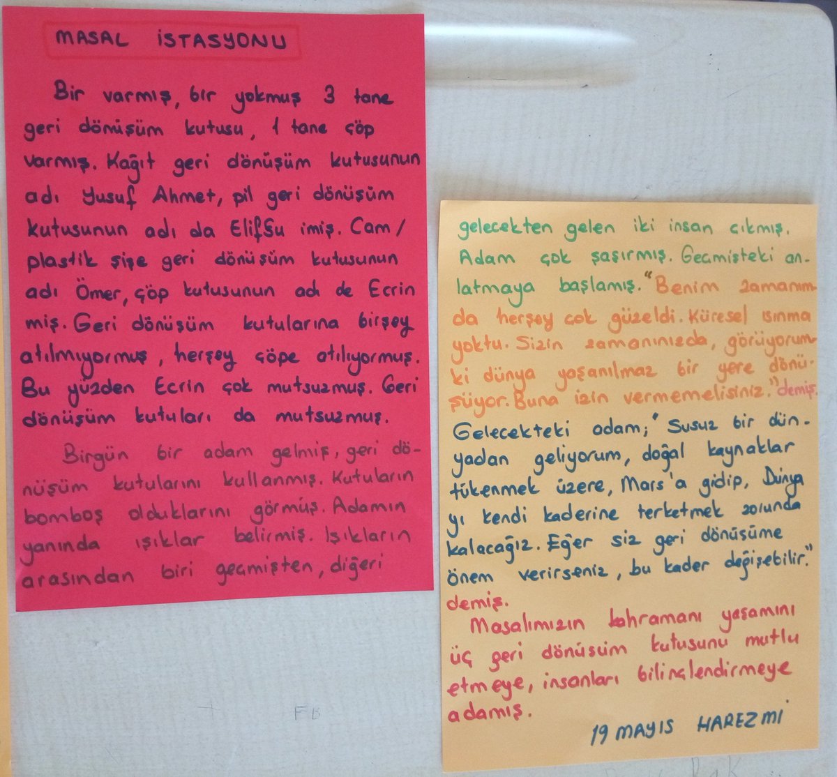 Harezmi Tabu yaptik, sonra da oynadik.📚📚
İstasyon etkinliği ile tüm harezmi  sınıfı birlikte siir, mektup, gazete haberi ve masal yazdık..📝
<a href="/harezmimodeli/">Harezmi Eğitim Modeli</a> 
<a href="/msbasarici/">Mahmut Sami Başarıcı</a>