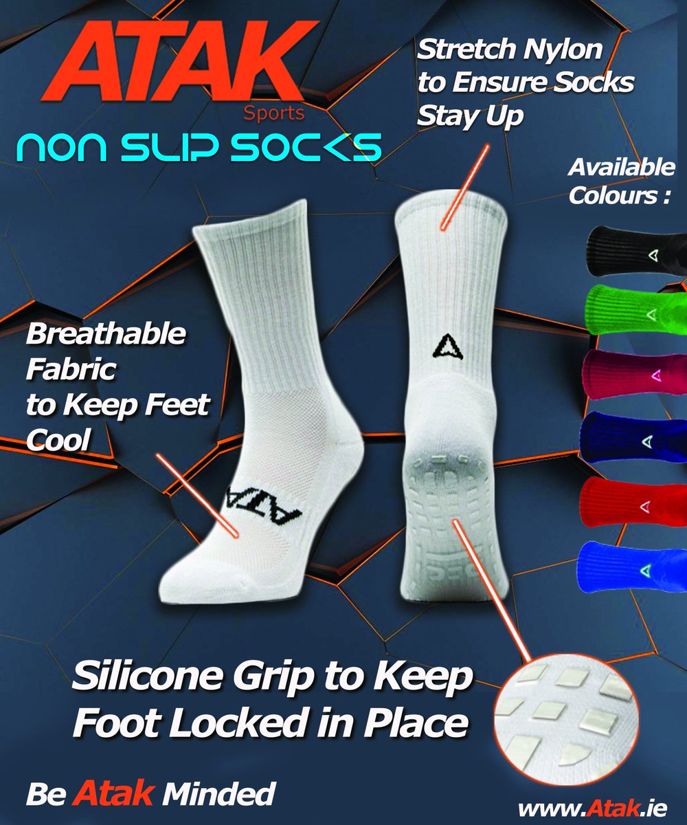 We're giving away 3 pairs of our Non-Slip socks this week so you can add that extra step to your game this weekend! 🙌 Just RT + Follow to be entered into the draw. 💪💪 Winner will be announced Thursday Evening.