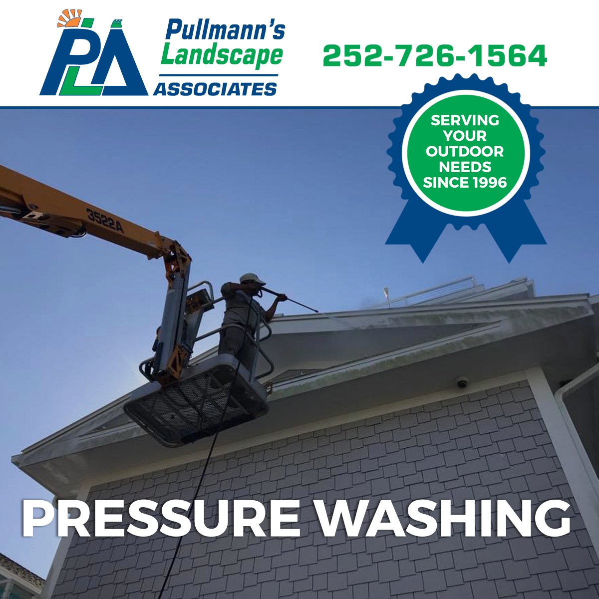 PullmannsLand's tweet photo. We offer a #PressureWashing service for residential and commercial properties, so if your premises needs a deep clean then call #PullmannsLandscape for a quote! We proudly serve the #CarteretCounty #sobx #AtlanticBeach #EmeraldIsle #BeaufortNC area. https://t.co/RgfeNob0NB
