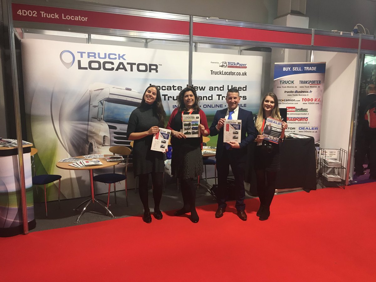 The <a href="/trucklocator/">Truck Locator</a> team busy at the #CVShow2018