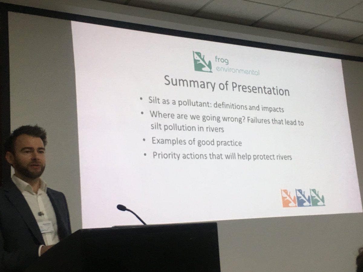 frogenv's tweet photo. Our director Richard is presenting at #RRC2018 on a few factors that lead to failures in silt control https://t.co/ch7eqrOdXm