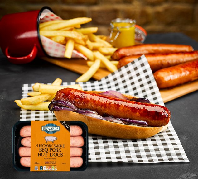 TheWelshButcher's tweet photo. The weather might have given up on #BBQSeason but we haven't! Look out for our NEW Hickory Smoke BBQ Pork Hot Dogs @Tesco & @Tesco_Wales #newproducts #bbqrange #alwaysedwards #hickorysmokebbq https://t.co/K8jyYoNo16