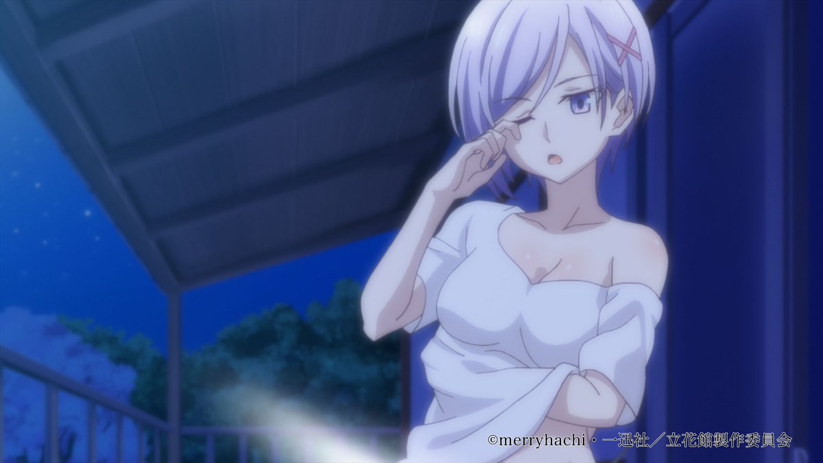 クリエイターズインパック 間も無く第3話放送開始 Tvアニメ 立花館to Lieあんぐる が Bsフジにて24 56 放送開始です 乱れた衣服でベランダに出るいおり そして謎の光 ぜひお見逃しなく 立花館