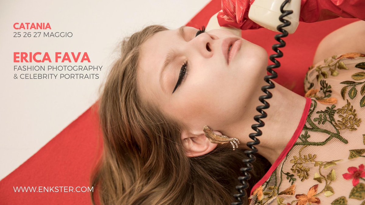 Enkster_'s tweet photo. #CelebrityPortraits & #FashionPhotography
@ericafava 25 - 26 - 27 Maggio 2018 #Catania
Powered by #Enkster
Info here: https://t.co/RSmpEnFj9G
#enkster #corsidifotografiacatania #corsidifotografia #fotografia #catania #sicilia #fotografiasicilia #workshopdifotografia #EricaFava https://t.co/K6UskmcBik