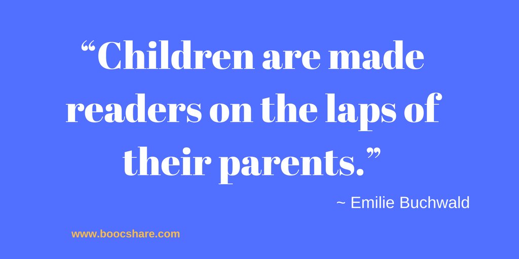 “Children are made readers on the laps of their parents.” – Emilie Buchwald #amreading #ReadATWC