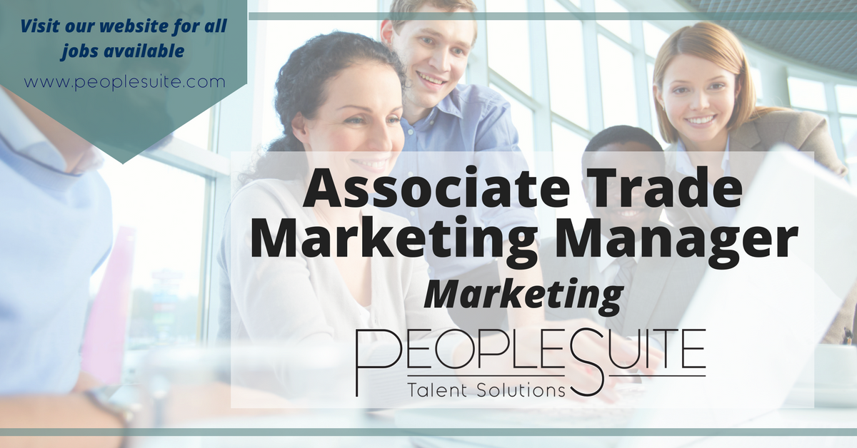 dlp3010's tweet photo. @PeopleSuite1 seeks an Assoc. Trade Marketing Mgr. for a NY, NY based brand with 2+ years' experience in consumer targets, research studies &amp; performance analysis https://t.co/QfwL5oHnTK  #Marketing #TradeMarketing #ContingencySearch #MarketingJobs https://t.co/h30JMa16Ny