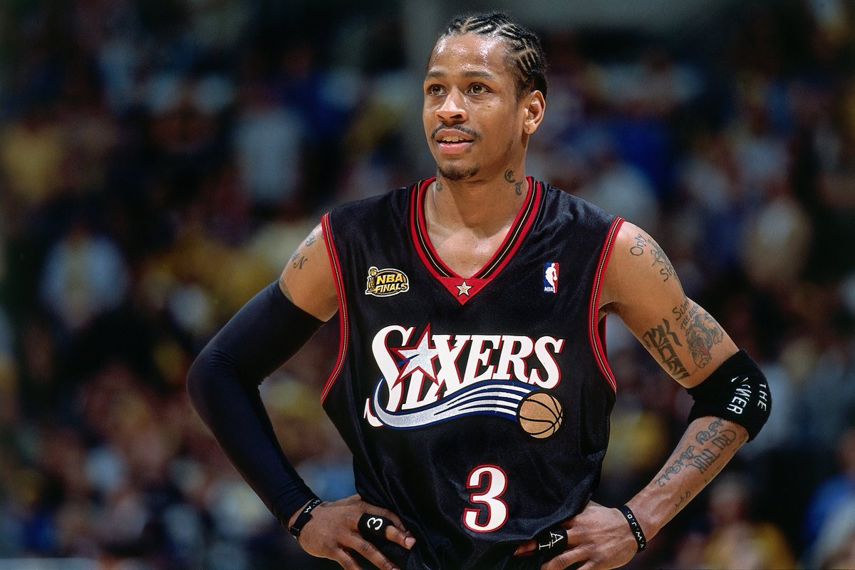 black sixers jersey