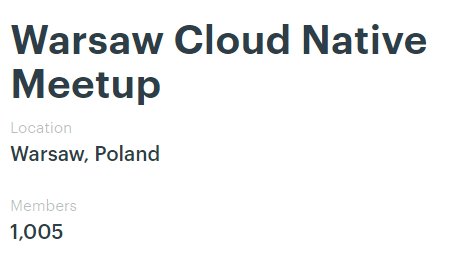 Warsaw Cloud Native tweet media