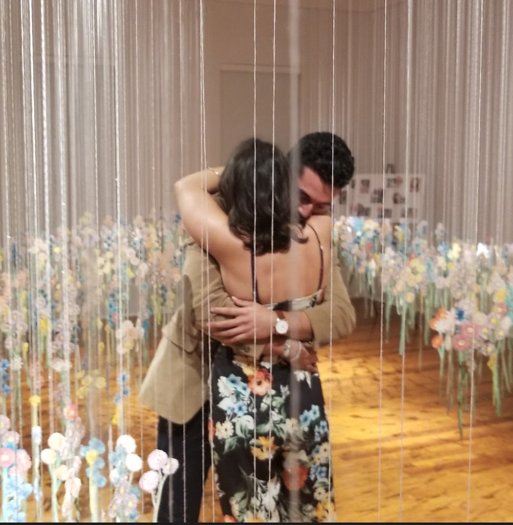 CornellMuseum's tweet photo. Congrats to this adorable couple! They got engaged in #AmandaMcCavour's "Floating Garden"! PERFECTION! #DelrayBeach #love #sheSaidYes! https://t.co/3zXRQxQAtC