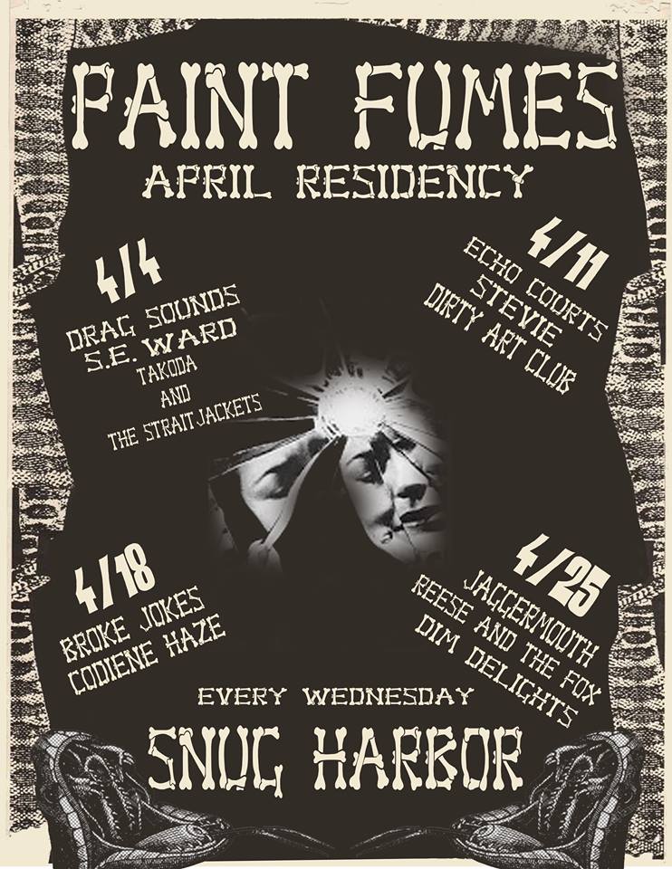 MusicChickCLT's tweet photo. Show tonight at @snugrock in #PlazaMidwood: @Paintfumesnc, @Jaggermouthband, Reese McHenry &amp; The Fox, as well as Dim Delights out of Raleigh. #Charlotte #localmusic #cltmusic #punk #ncrocknroll https://t.co/phu9deRvVE