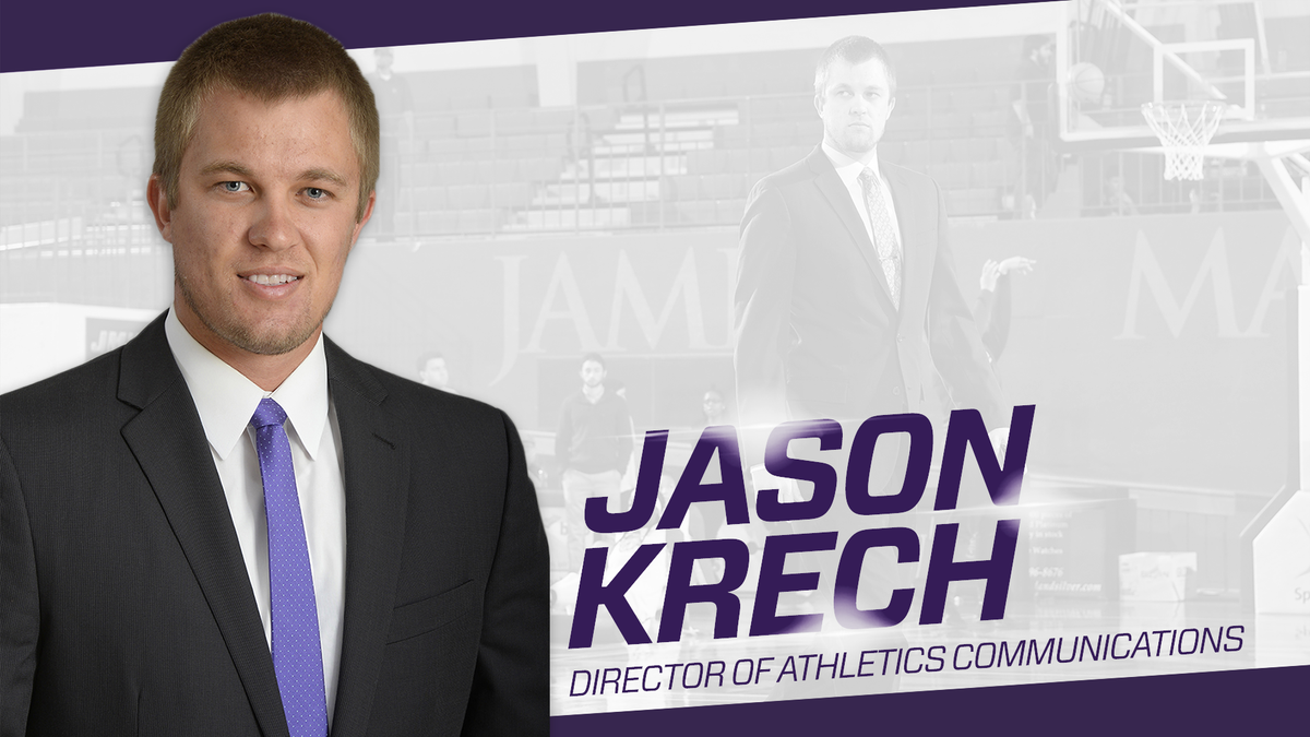 JMUSports's tweet photo. Happy to announce the promotion of Jason Krech to the new role of Director of Athletics Communications! 

📰https://t.co/tSzmgoKKMM https://t.co/nUYiKMsyTe