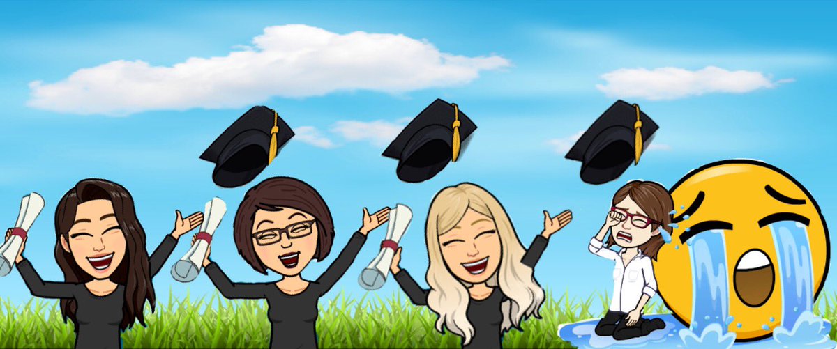 4SocialGals's tweet photo. It’s Cait, Alyssa, and Sam’s last week as students and Amber’s not feeling happy about it! #Classof2018 #4SG https://t.co/eBd8GXiELF
