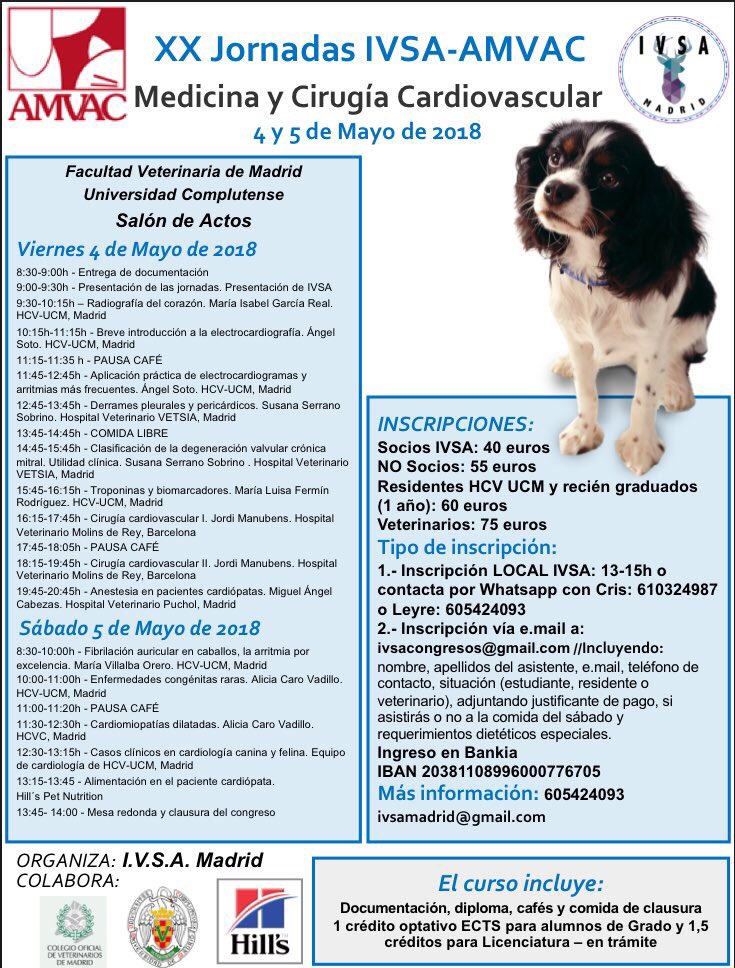 AÚN NO TE HAS APUNTADO A NUESTRO CONGRESO DE CARDIOLOGÍA?!?!
NO TE QUEDES SIN PLAZA!