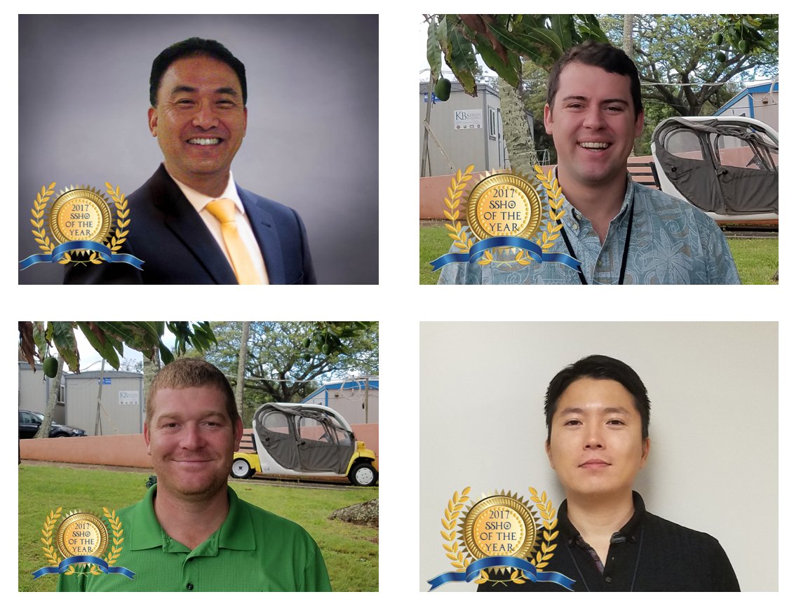 The <a href="/KirlinBuilds/">Kirlin Builders, LLC</a> Site Safety Health Officer of the Year AWARD goes to the Hawaii TEAM - Wendall, Casey, Jeramy and Jesse !  Job well done! #kbsafety #awards