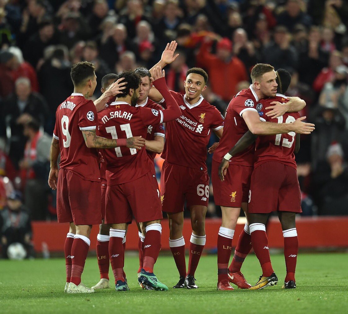 VisitLiverpool's tweet photo. Congratulations to @LFC ⚽️👏

What a thrilling evening of sport in Liverpool 💥⚽️ #UCL 

📸: Liverpool FC https://t.co/wQsGHVbGTL