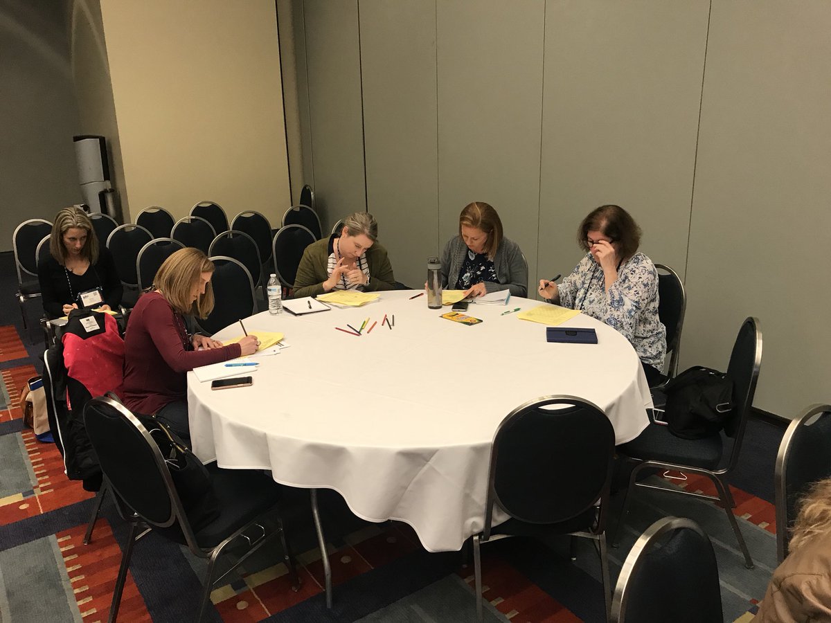 RawdingMolly's tweet photo. Loved hearing the conversations as folks puzzled through math —and talked about engaging in math w teachers to increase opportunities for coaching! 

#doingmathtogether 
#LTLmath #loveourwork 

#NCSM18 @Linda_Menkis https://t.co/YKcEvU1gYI