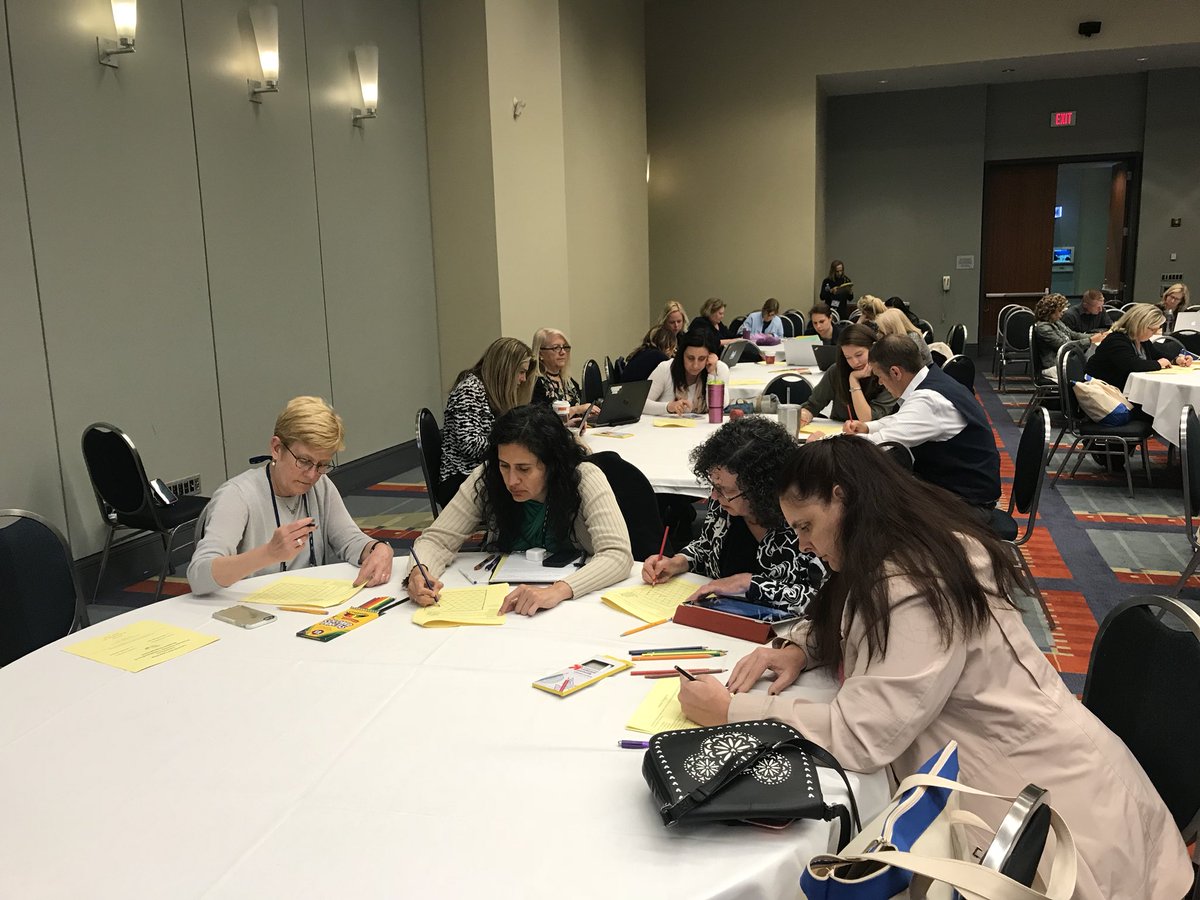 RawdingMolly's tweet photo. Loved hearing the conversations as folks puzzled through math —and talked about engaging in math w teachers to increase opportunities for coaching! 

#doingmathtogether 
#LTLmath #loveourwork 

#NCSM18 @Linda_Menkis https://t.co/YKcEvU1gYI