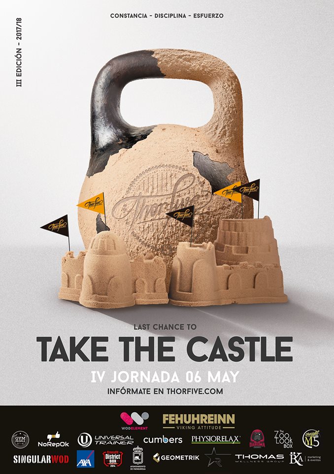 El próximo Domingo 6 de Mayo, llega la #CuartaJornada de #ThorFiveLeague en <a href="/Crossfit_M5/">CrossfitM5 Torrejón</a> <a href="/TheZoolook/">TheZoolook</a> y #DarumaCrossfit
Será la última jornada presencial en #Box antes de la #GranFinal de @AytoFuengirola