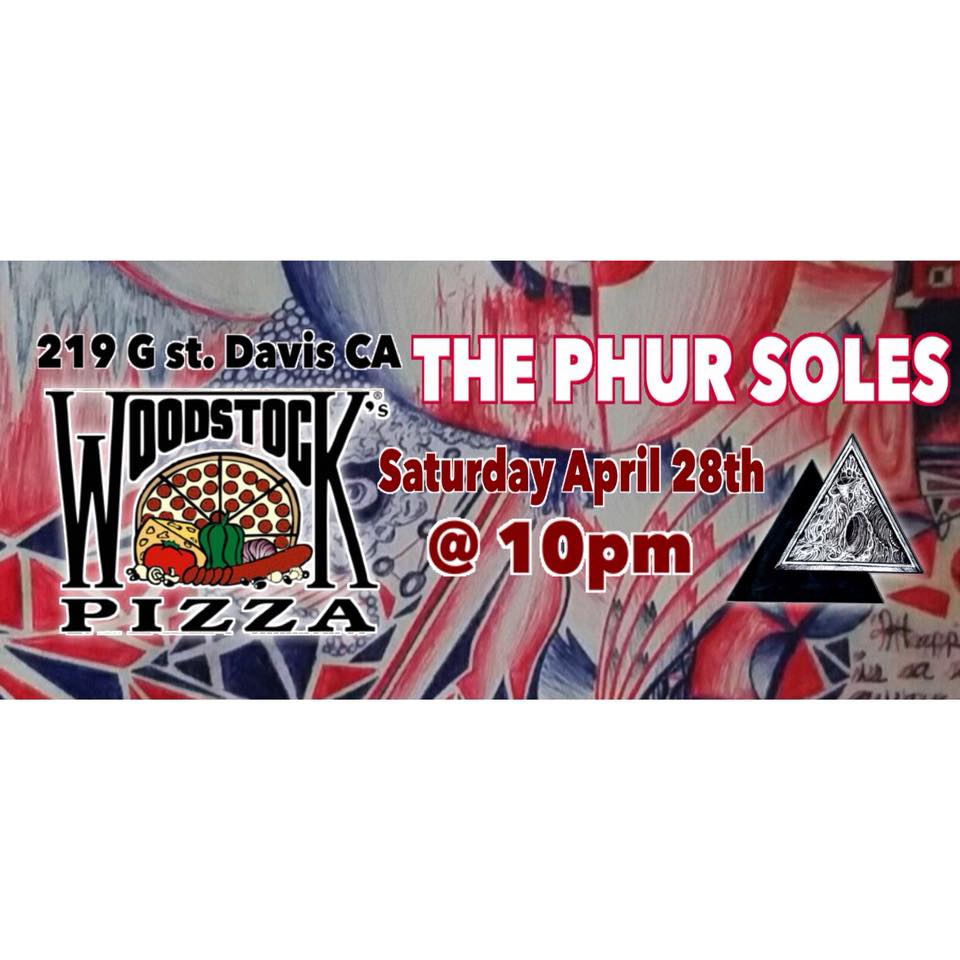 THE PHUR SOLES thephursoles.com sounds of Pink Floyd, King Crimson, ELP, Led Zeppelin, NIN, and Tool. This Saturday 4/28 <a href="/WoodstocksDavis/">Woodstock's Pizza</a>  Downtown Davis <a href="/davislivemusic/">Davis Live Music</a> <a href="/SacramentoGrid/">Downtown Grid</a> <a href="/davismusicfest/">Davis Music Festival</a> <a href="/ucdavis/">UC Davis</a> #thephursoles #Woodstock #UCDavis #Sacramento  <a href="/DavisDowntown/">Davis Downtown</a>