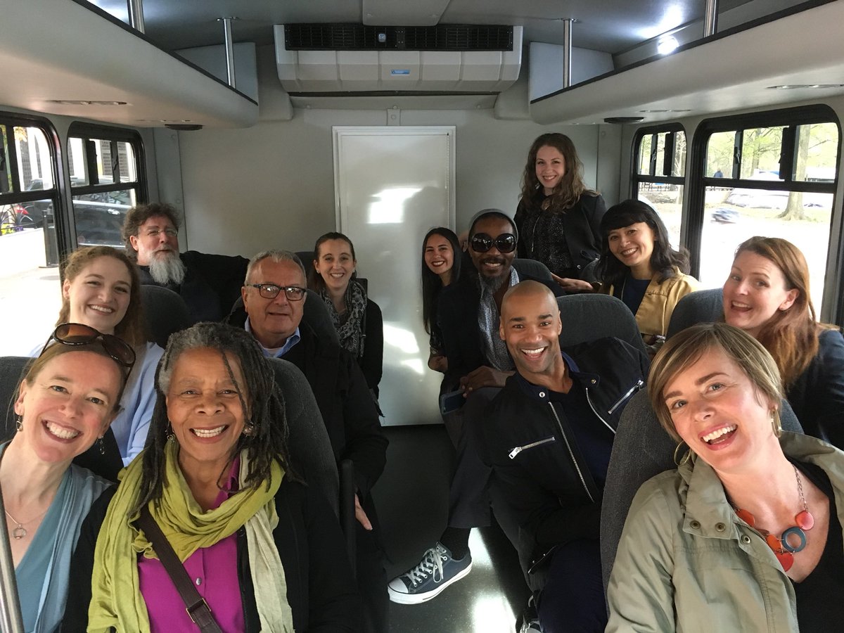 First of many van rides with <a href="/dancemotionusa/">DanceMotion USA</a>! Heading to a yummy dinner after a day of orientation. #ExchangeOurWorld.