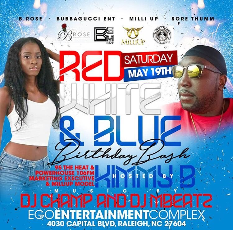 kimmybthemodel's tweet photo. 🗣MAY 19TH IT’S GOING DOWN IN RALEIGH,NC AT CLUB EGO‼️ THE RED, WHITE AND BLUE BIRTHDAY BASH FOR BUBBA GUCCI @bgucci456 🎉 HOSTED BY ME: @iammodelkimmyb  ‼️ Major s/o to @realsorethumm @clubegothemove_ @cakalakgeorge    and B.Rose 💪🏾 WE DEFINITELY POPPIN THEM MILLI UP🍾🤞🏾 https://t.co/cLvelleY46
