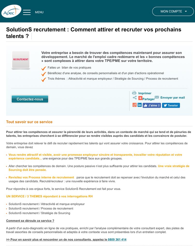BrunoJonchier's tweet photo. #TPE #PME l’@Apecfr vous aide à attirer et recruter vos prochains #talents ? -https://t.co/4A8ZVI6C5i #Attractivité #Recrutement #Compétences https://t.co/8GwXtnucYJ