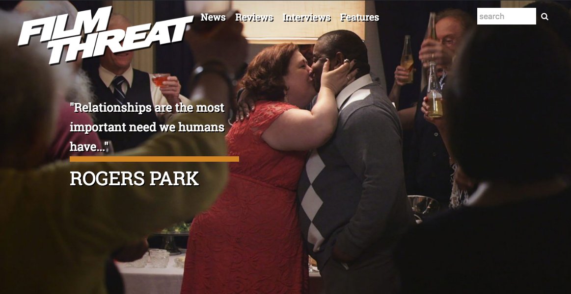 FilmThreat's tweet photo. "...so real that most couples who watch this movie together might cringe with memories of very similar fights they’ve had." Dante James is over the moon about Rogers Park. #SupportIndieFilm https://t.co/brXqi2V6If https://t.co/gPmbd7OQNc