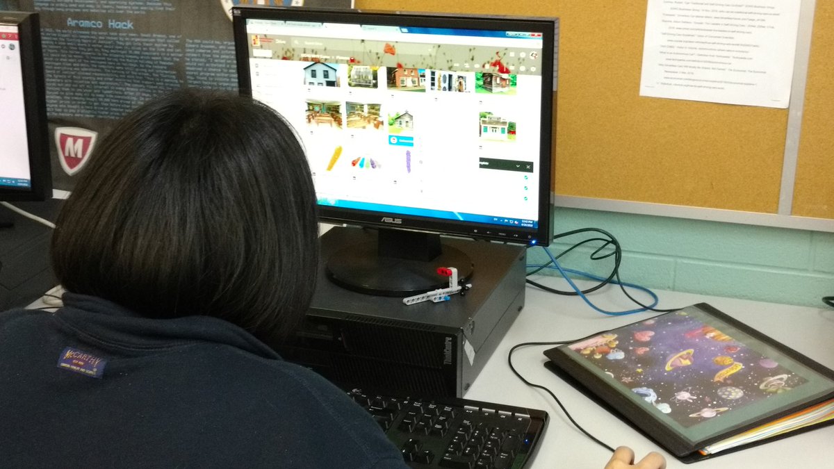 hblyleven's tweet photo. The @HDCH_Info grade 12 programming class is getting their prototype #taleblazer game ready to share with #westfieldheritagevillage. Looking forward to our visit. @Hamilton_CA #pbl #pblnorth #hqpbl https://t.co/NR3bgD2Sm4