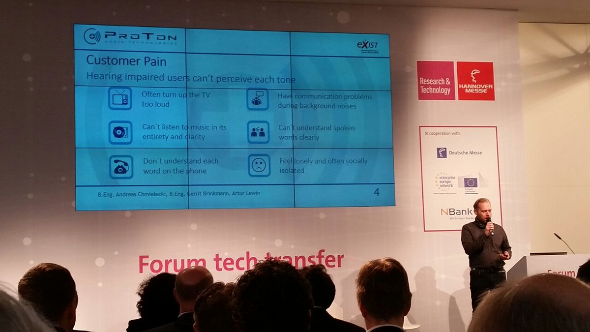 ProTon_Audio's tweet photo. Als nominierte auf dem Venture Summit der NBank, haben wir heute erfolgreich unseren Pitch präsentiert.

 #Proton #Audio #Nbank #VentureSummit #HannoverMesse #Hannover #Gründung #StartUp #Musik #Klanggenuss #Hörgeschädigt https://t.co/jIcQxynXnS