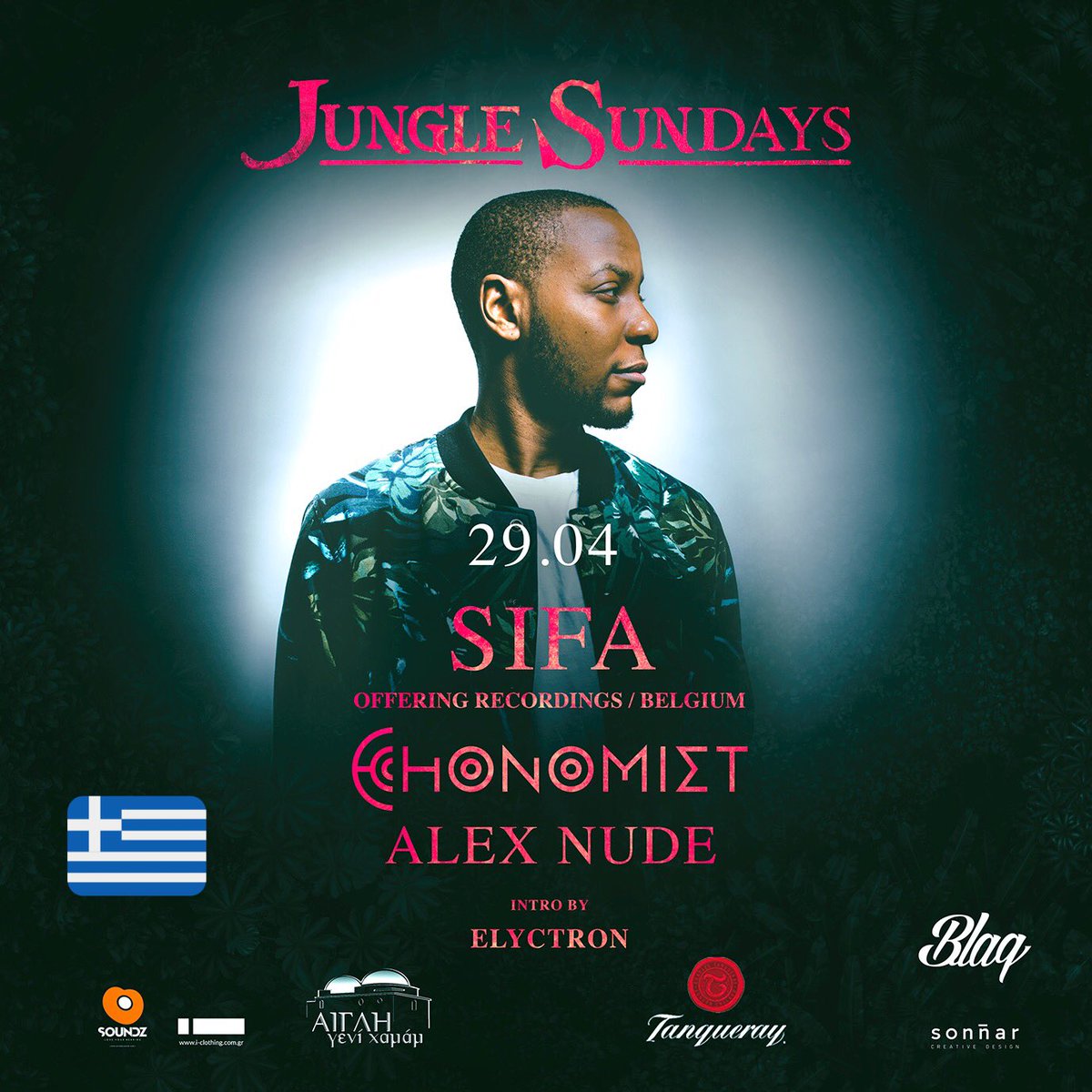 This Sunday I’ll make my Greek debut, at #Aiglighenhamam w/ @EchonomistMusic and @alexnude! #thessaloniki #deephouse #sifaishere #afrohouse