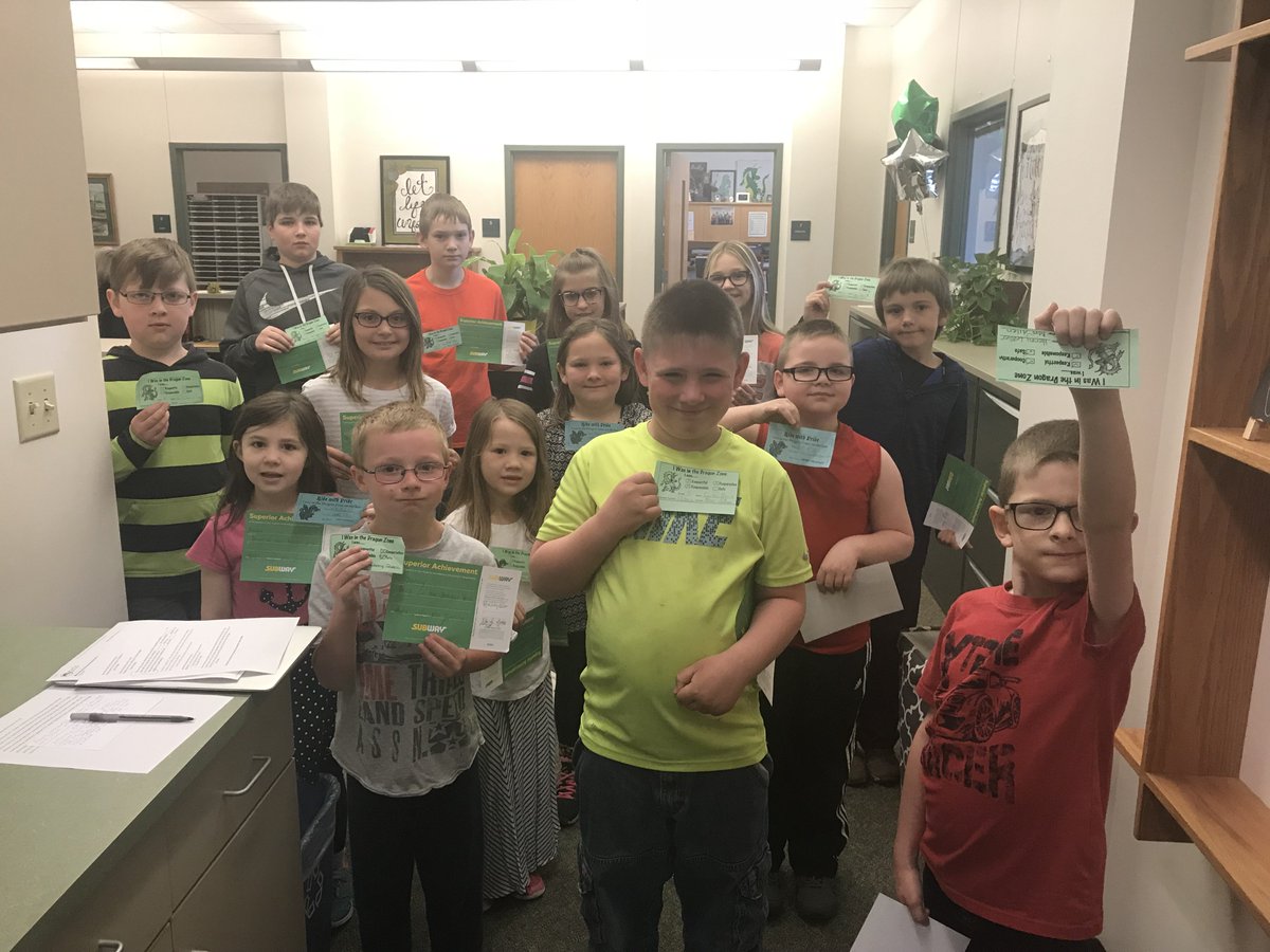 PCEDragons's tweet photo. These proud students were called for prizes in the office for bring in the Dragon Zone. Great job! https://t.co/Eh8bF3sm66