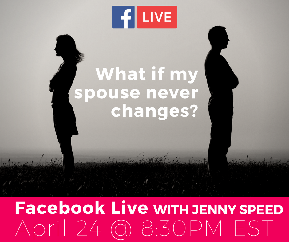 Tonight I will be talking on the topic of what to do if your spouse doesn't change. WIT Ministries Alumni Women's Private Group: facebook.com/groups/1790626…