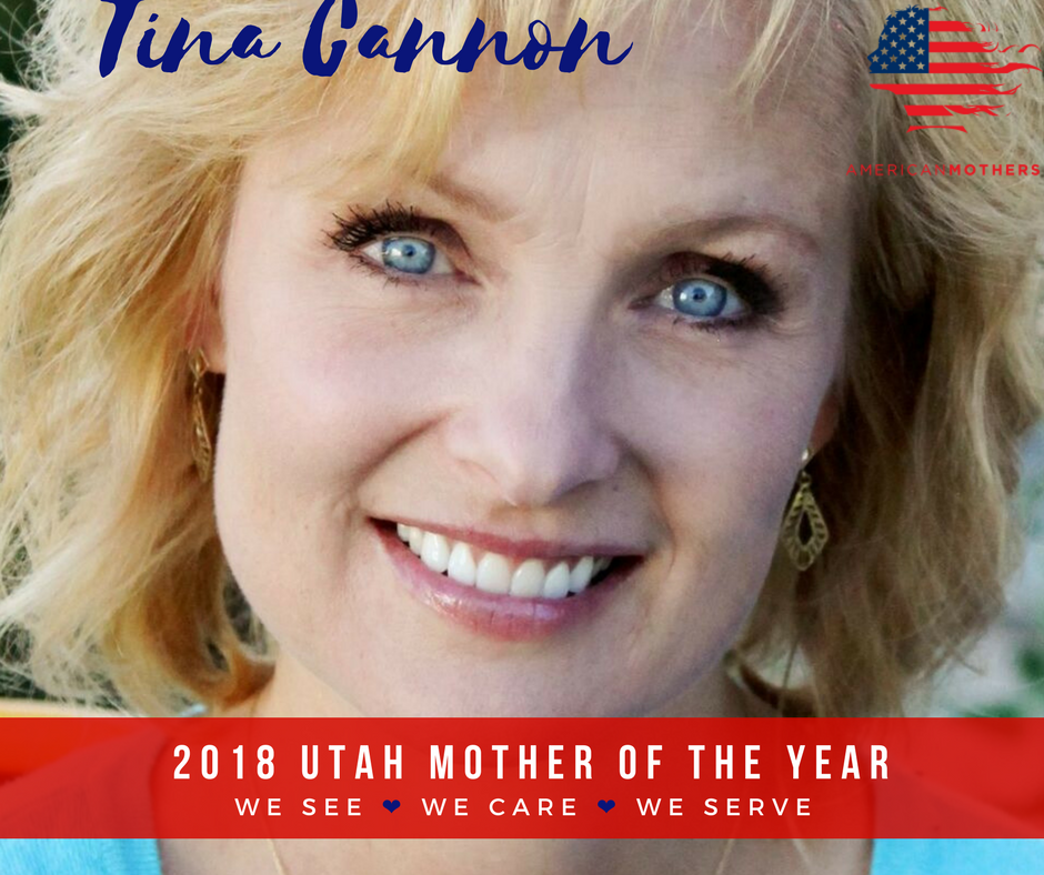 americanmothers's tweet photo. Tina Cannon named Utah Mother of the Year for 2018! Learn about this dynamic mom here. #momstrong #wecare #moty #americanmothers #joinami https://t.co/Yw99ONtRFJ https://t.co/NSoMaPHcVb