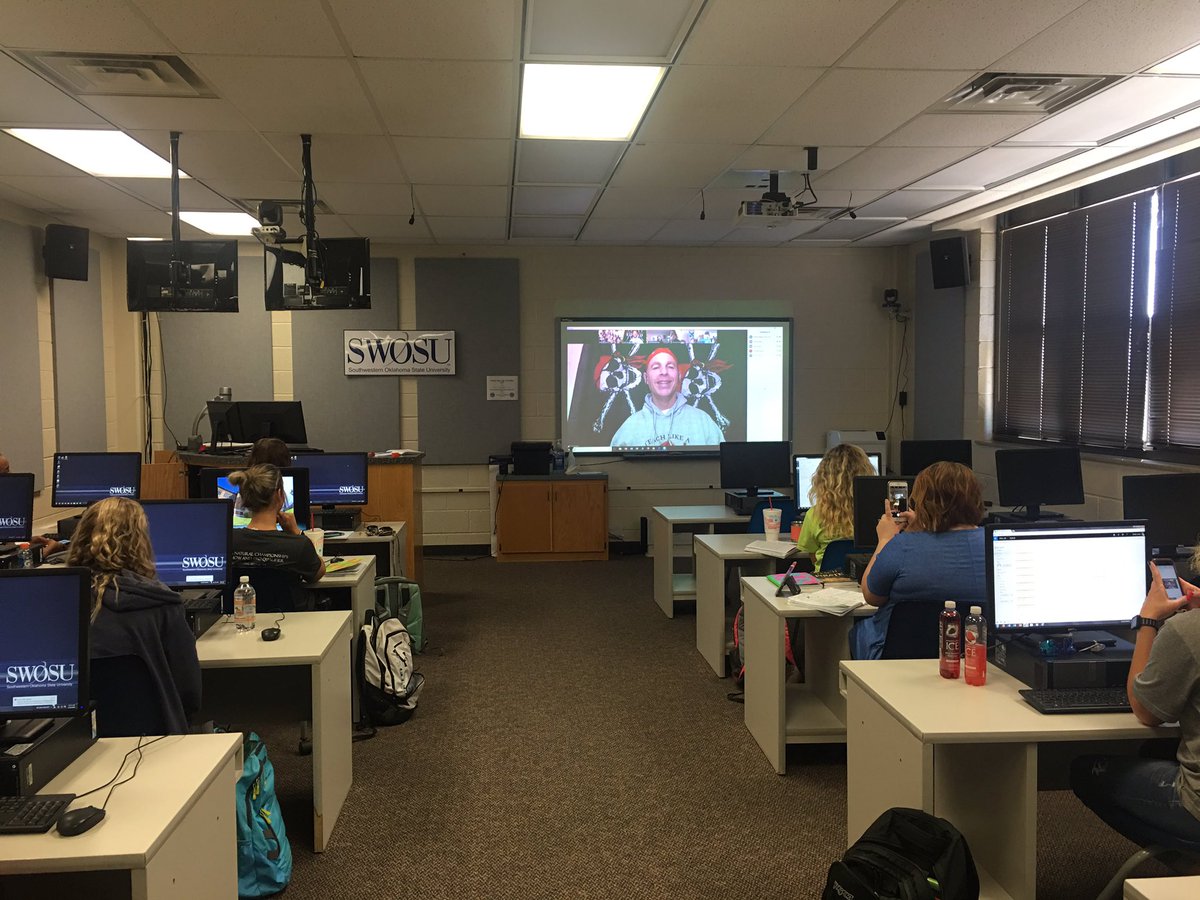 drbrogdon03's tweet photo. @burgessdave #brogmath #SWOSU_DOE zooming with Dave. Always informational and entertaining. Thanks, Dave. https://t.co/JhcFBhZYsT