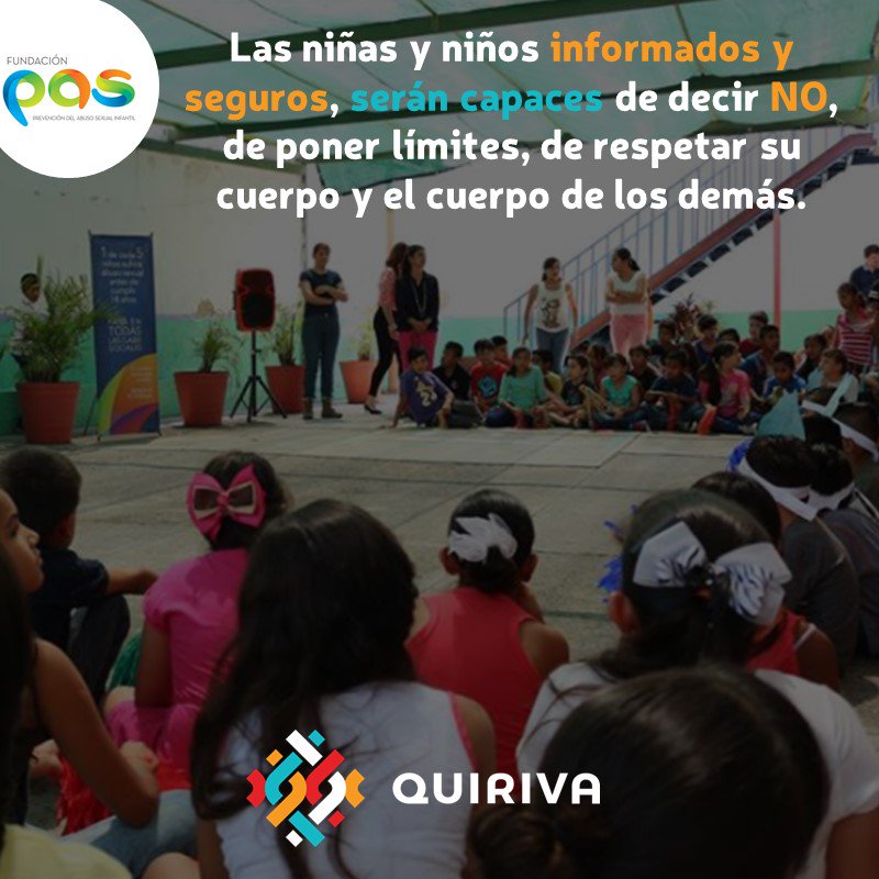 Proyectoquiriva's tweet photo. Conoce la propuesta de educación para la Prevención del Abuso Sexual Infantil de @FundacionPAS   #FundacionPAS #EsQuiriva https://t.co/fmYlvd1nJw