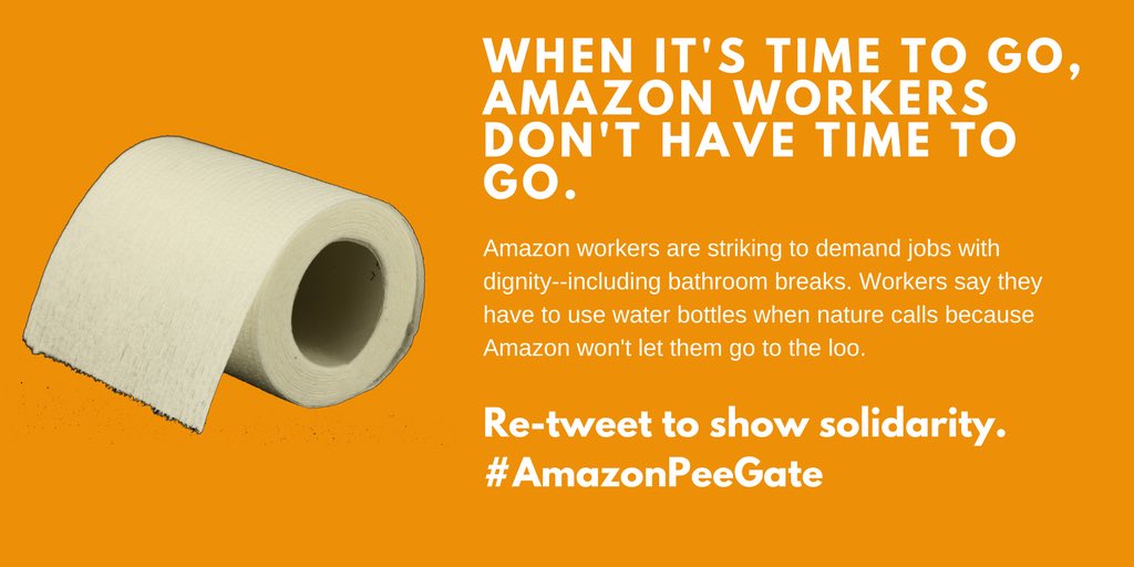 Sarah_atGMB's tweet photo. Solidarity with @AmazonUK staff. Another example where #Amazon think their associates are Robots! @GMB_union not putting up with associates being frightened to take a pee! #AmazonPeeGate #MakeAmazonPay #AmazonRespectYourWorkers #Verdi (union in Germany)
#JeffBezos https://t.co/x69wKT8pGb