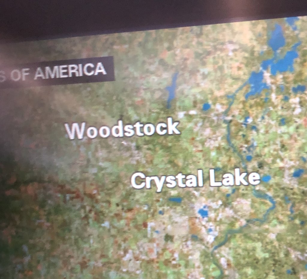pattonoswalt's tweet photo. My airplane’s flight map just gave me an amazing idea for a Jason Vorhees time travel movie. https://t.co/zU6ON2cg4y