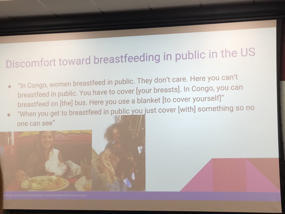 _JacqueAnderson's tweet photo. I’m watching Amy Mullen’s #SURF2018 presentation right now and I think it’s interesting how none of the people that she interviewed felt comfortable breastfeeding in the US but that they felt comfortable breastfeeding in their home countries https://t.co/lIZa1gHzwH
