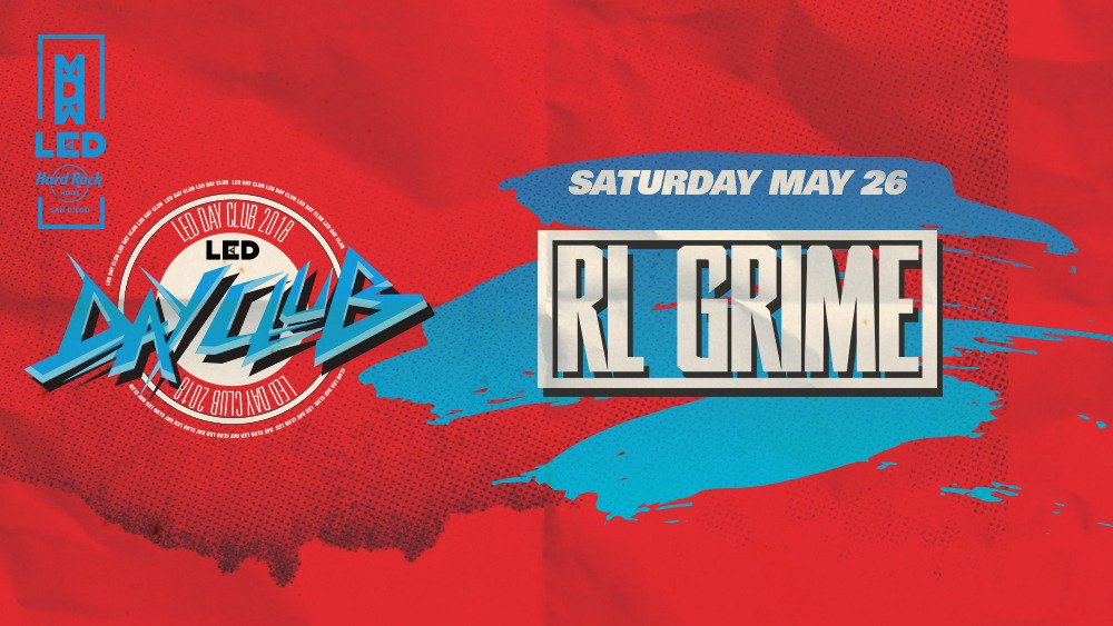 LEDpresents's tweet image. Don't forget, tickets for @LEDDayClub ft. @RLGRIME at @HardRockSD on Sat 5/26 will be released at NOON today: ticketfly.com/purchase/event…