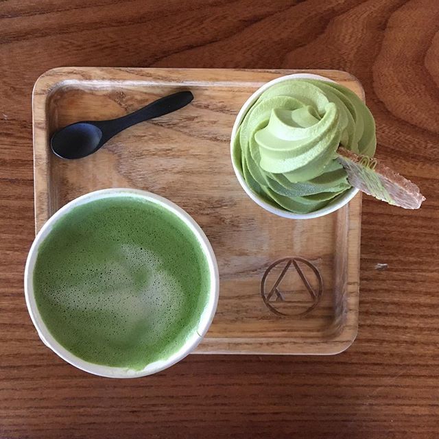 tomlasherwalker's tweet photo. Matching Matcha’s @sundayinbrooklyn 
#matchalatte #matchasoftserve #sundayinbrooklyn https://t.co/Ua4ltAkl0Z https://t.co/WMUQukxCTY