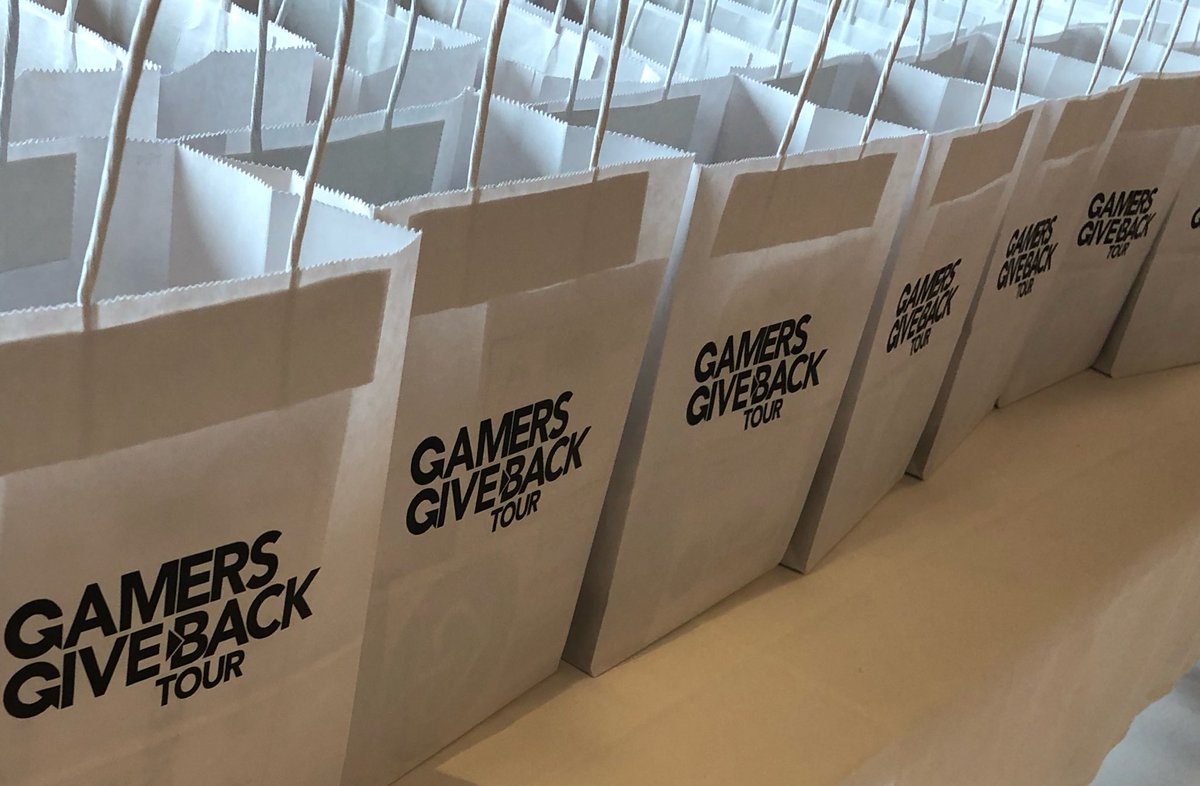 AbleGamers's tweet photo. We’re excited to help or friends at @GameChangerOrg &amp; @CPCharity on their #GamersGiveBack tour. We’re handing out bags of awesomeness to patients at Nationwide Hospital. https://t.co/AEmDouIJaP