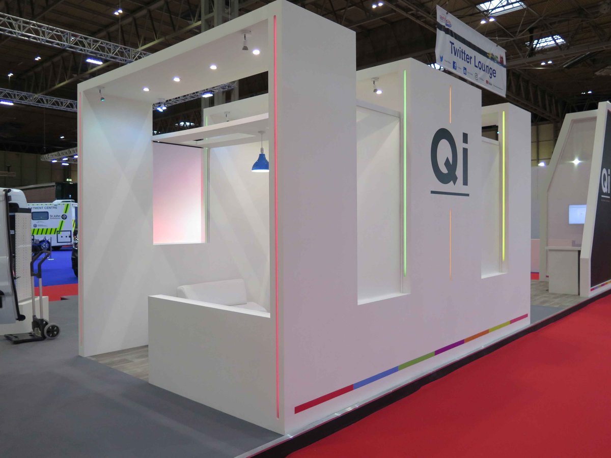 DesignInterlink's tweet photo. What a show Day 1 has been! Visit Hall 5 Stand F70 @QiVanSystems @thenec at the @TheCVShow @DesignInterlink #stand #booth #vehicles #vans #design #modernstand #colouredlighting #voile #exhibition https://t.co/cUpnXlL2VW