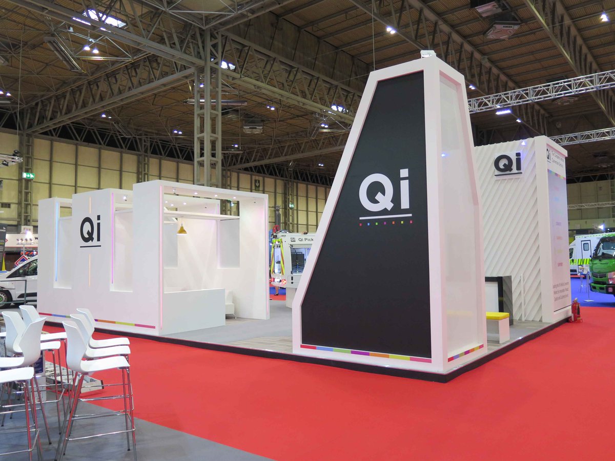 DesignInterlink's tweet photo. What a show Day 1 has been! Visit Hall 5 Stand F70 @QiVanSystems @thenec at the @TheCVShow @DesignInterlink #stand #booth #vehicles #vans #design #modernstand #colouredlighting #voile #exhibition https://t.co/cUpnXlL2VW